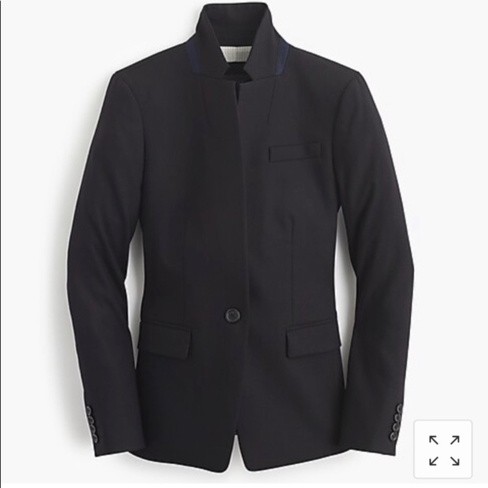 J. Crew Black Regent Blazer in Four-Season Stretch Women’s Size 8